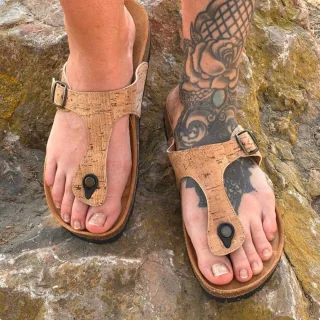Shoezuu Toe Post Sandalen cork 40