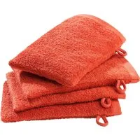 Erwin Müller Waschhandschuh Waschhandschuh "Ludwigsburg" 4er-Pack, Frottier, Walk-Frottier Uni