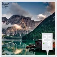 Heidenfeld Infrarotheizung HF-HP105 Elektroheizung inkl. Thermostat & 10 J. Garantie, 400-1000 W, 10 J. Garantie, Überhitzungsschutz, Infrarotheizung mit Thermostat