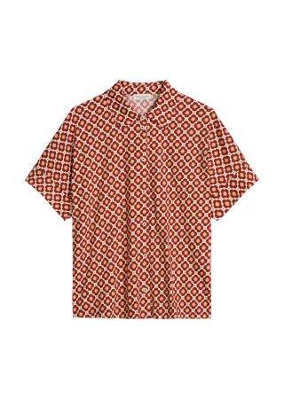 Marc OPolo Casual - Jerseybluse regular Medium Red - Gr. - L