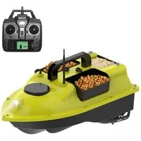 GARRYFIZH RC-Boot D18B RC-Boot Futterboot Angeln Futterboot mit GPS, 400–500 m,Funksteuerung und Geschwindigkeitsregelanlage