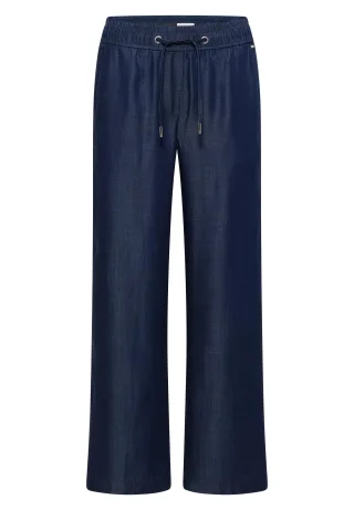 CECIL - Wide Leg Hose in Denim-Optik dark blue wash - Gr. - 30
