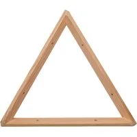 Astigarraga Kit Line Wandregalhalter Triangel Winkel 30x30x30 cm, Regalwinkel aus Vollholz, Regalhalter