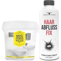 URBAN FOREST SPARSET Rohrreiniger Abflussreiniger 1000ml + WC Schaum Reiniger 1Kg Badreiniger (2-St. Abflussreiniger 1000ml + WC Schaum Reiniger 1Kg)