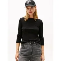 Tommy Hilfiger 3/4-Arm-Shirt NEW CODY SLIM BOAT-NECK mit Logostickerei