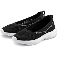 LASCANA Slip-On-Sneaker, Freizeitschuh, Slipper, Sneaker Ballerina, Halbschuhe zum Reinschlüpfen VEGAN