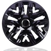 NRM Radkappe Radzierblende NRM PERFECTO 15 Zoll Schwarz lackiert, 15 in Zoll, (4-St)
