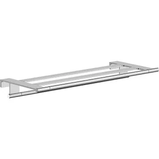 hansgrohe AddStoris S Handtuchablage 41781000 mit Handtuchhalter, Wandmontage, chrom