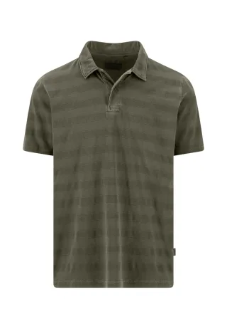 FYNCH-HATTON - Jacquard Polo dark khaki - Gr. - L