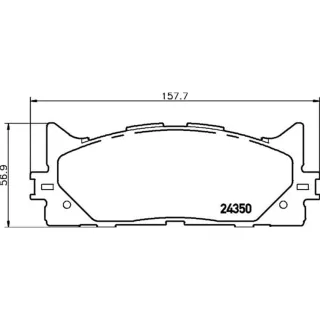 Hella Bremsbel?ge vorne Lexus Es Toyota Aurion Avalon Camry