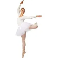 dressforfun Minirock Ballettrock, Tutu aus 3-lagigen Tüll, Angenehm dank Gummizug (Tutu, Konfektionsgröße S/M in weiß) Mit eingenähtem Satinunterrock, Schönes Faschingskostüm-Basic