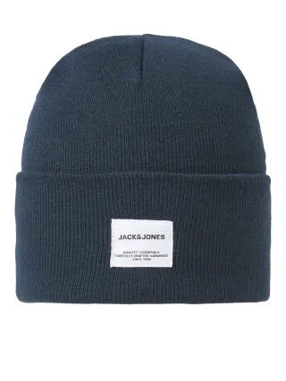 JACK&JONES - JACLONG KNIT BEANIE SN Navy Blazer - Gr. - ONE SIZE