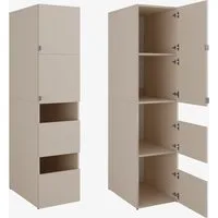 Platan Room Hochschrank Badschrank Beatrice 187x45x65cm Hochschrank Wäscheschrank Badregal 187cm hoch