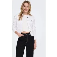 ONLY Jeansjacke ONLWONDER – Jeansjacke mit Teilungsnähten und Stretch sehr figurbetont, casual, Denim, Baumwollmischung, Brusttaschen