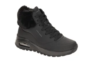Skechers 167274 BBK Uno_Rugged_D Damen Mid Cut Sneaker black mit Air Cooled M...