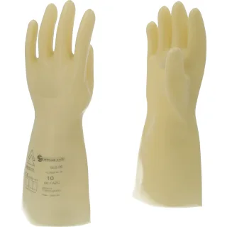 KS TOOLS Elektriker-Schutzhandschuh mit Schutzisolierung. weiß weiß 10 - 117.0048