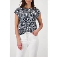 Monari T-Shirt Regular fit mit Ornament-Muster