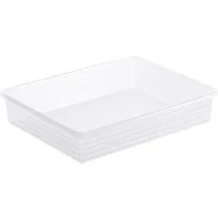 ROTHO Aufbewahrungskorb Rotho Formatkörbchen Linus A4 transparent 34,5 x