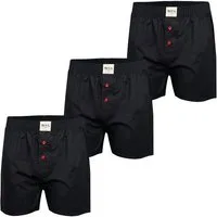 Phil & Co. Boxer Uni (3-St) unterhose unterwäsche boxershort