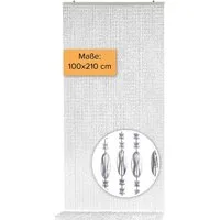 Kobolo Türvorhang DIAMONDS Kunststoff klar 80 Stränge 100x210cm (1 St), Ösen, transparent