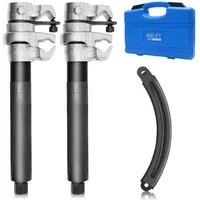 CCLIFE Montagewerkzeug 2tlg Federspanner KFZ Set Tieferlegung Universal Werkzeug 1,2T, B: 27.5 cm, L: 32.5 cm