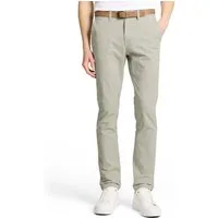 TOM TAILOR Denim Chinohose (mit Gürtel) leicht vorgewaschen