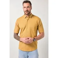 JP1880 Kurzarmhemd Hemd FLEXNAMIC® Halbarm Piqué Buttondown-Kragen