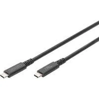 USB4 Gen 3x2 Kabel, USB-C Stecker > USB-C Stecker, 40Gbit/s schwarz, 1 Meter, PD 3.1, Laden mit 240 Watt