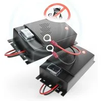 greate. Ultraschall-Tierabwehr 2x Marderschreck Auto, 12V Batterieanschluss, Motorraum, Mader Abwehr, 2-tlg.