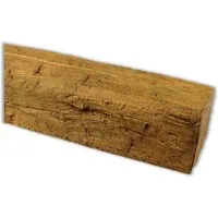 Homestar Zierleiste Deckenbalken Holzimitat Eiche, 9 x 6 cm, Länge 2 m, kleben, Polyurethan, leichte und kostengünstige Alternative zu Echtholz-Balken