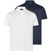 RAGMAN Poloshirt 2er Pack Basic (Spar-Set, 2-tlg) Poloshirt - Baumwolle - Atmungsaktiv