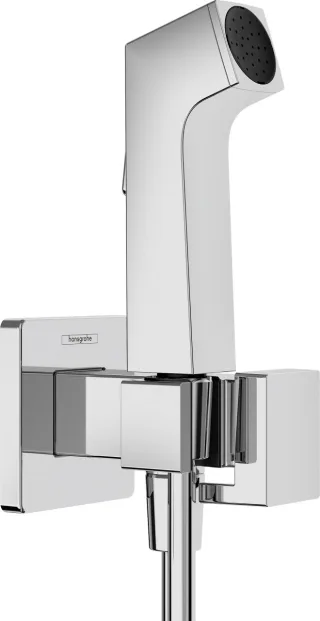 Hansgrohe Handbrause Bidette E f.Warmwasser m. Schlauch 1250mm und Porter chrom, 29233000 29233000