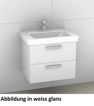 Artiqua 414 Waschtischunterschrank für Subway 2.0 7113FB Quarzgrau Hochglanz Select, 414-WU2L-V66-71 414-WU2L-V66-7162-172