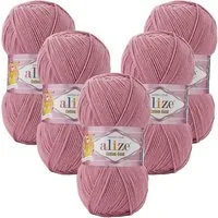Alize 5 x ALIZE Cotton Gold Häkelwolle, 330 m, Handstrickgarn,Premium Wolle, Amigurumi