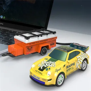 TRASPED HG4-427 RTR 1/64 2.4G RWD Mini Alloy Drift RC Car Colorful LED Light Support App Remote Control Three Speed Vehi