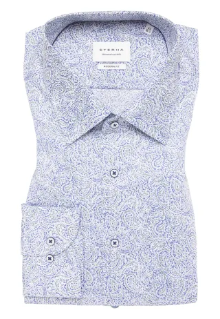ETERNA - Hemd Twill Langarm dunkelblau - Gr. - 40/Langarm - 65cm