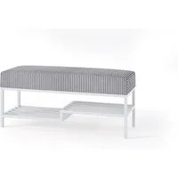 Design Möbel Sitzbank Sitzbank LOFT DESIGN – Gepolsterte Bank mit Ablage, Industrial Stil