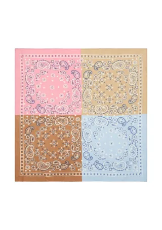 s.Oliver Red Label - Schal mit Allover-Muster braun/pink - Gr. - ONE SIZE