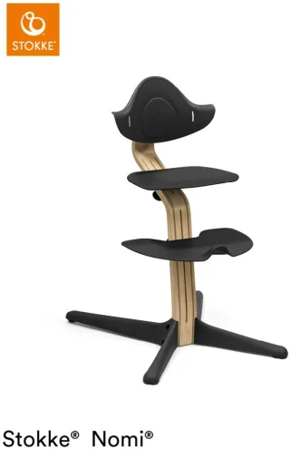 Stokke Nomi Chair Hochstuhl inkl. Baby Set Oak schwarz