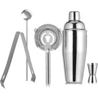 OSTWOLKE Cocktail Shaker Cocktailset Cocktailmixset Zubehör Barmixer-Set Edelstahl, (5-tlg)