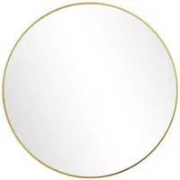 BEAUTYPEAK Wandspiegel Rundspiegel große Dekoration Badezimmer Spiegel (50cm*50cm,61cm*61cm,80cm*80cm, Badezimmerspiegel, wasserdicht, dekorativer Wandspiegel)