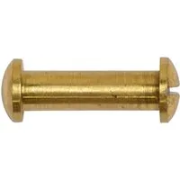 Kai Wiechmann Schraube Ersatzteile Teakmöbel Hülsenschraube 41 mm als Qualitätsschraube, (1 St), massive 2-teilige Messingschraube für Gartenmöbel