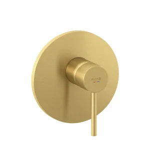 KLUDI BOZZ Unterputz-Brause-Einhandmischer Set mit Funktionseinheit Brushed Gold 38655N076