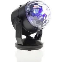 SATISFIRE Discolicht Party Dome Pro farbenfroher Lichteffekt Fernb. Batterie/USB Saugnapf