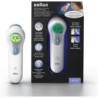 Braun Stirn-Fieberthermometer No touch + touch Stirnthermometer - BNT300, Mit Position Check™ - Anleitung für genaue Messwerte