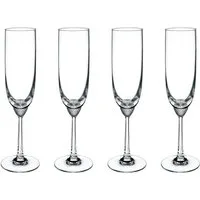 Villeroy & Boch Signature Gläser-Set Octavie Sektkelch, 4 Stück, 4-tlg., Glas, Kristallglas, spülmaschinenfest, Made in Germany