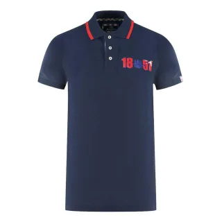 Aquascutum - "London 1851" Poloshirt für Herren/Damen Unisex (Marine)