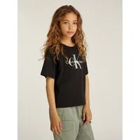 Calvin Klein Jeans Rundhalsshirt MONOLOGO GLITTER SS T-SHIRT für Kinder bis 16 Jahre mit Logoschriftzug