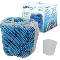 COIL Filterbälle Pool Filterbälle, Ökologischer Wasserfilter, Korb mit Filterbällen, für Spa, (Kompatibel mit Filter Typ VI Bestway und Intex Typ S1, 20 Stück, 20 Bälle enthalten), Die Bälle sind maschinenwaschbar, Wiederverwendbar