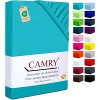 Camry Spannbettlaken CLASSIC Jersey 100% Baumwolle Spannbetttuch atmungsaktiv Gummizug, Jersey Baumwolle, Gummizug: rundum, 100% Baumwolle, alle Matratzenhöhen, atmungsaktiv, pflegeleicht